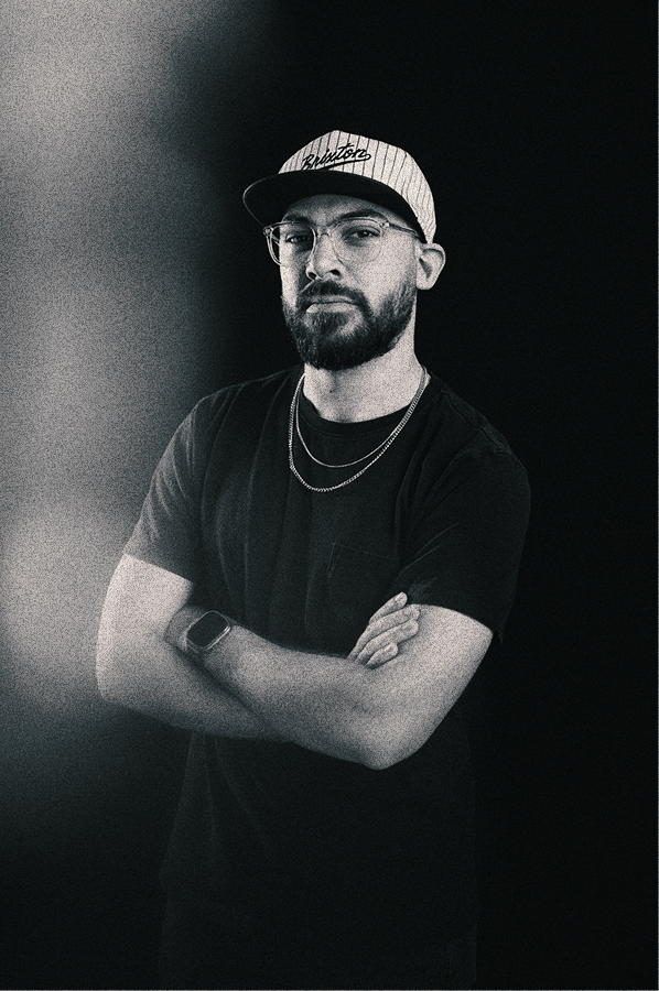 Black and white portrait of Christian